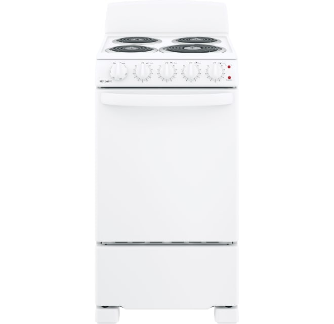 Summit RE2411W 24 Inch White Electric Freestanding Range