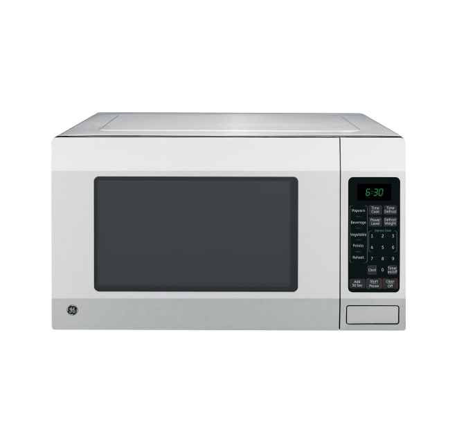 GE Appliances 1.6 Cu. Ft. Countertop Microwave Oven with Sensor Cooking  Controls in Stainless Steel