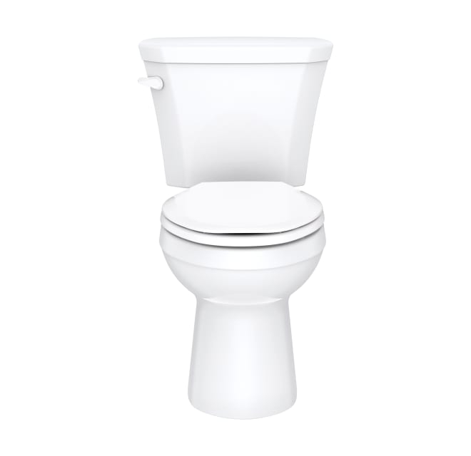 Gerber Viper 2-Piece 1.28 GPF Gravity Fed Elongated Toilet in White with Slow Close Seat