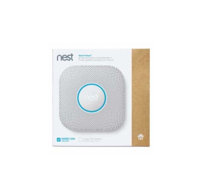 Google Nest Protect S3005PWLUS LineVoltage Smoke / CO Alarm, White