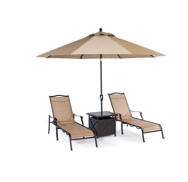 Hanover Monchs4pc Su Monaco 4 Piece Aluminum Build Com - Chaise Lounge Chair Set With Table Hanover Monchs4pc Su Monaco 4 Piece Aluminum Build Com - Chaise Lounge Chair Set With Table