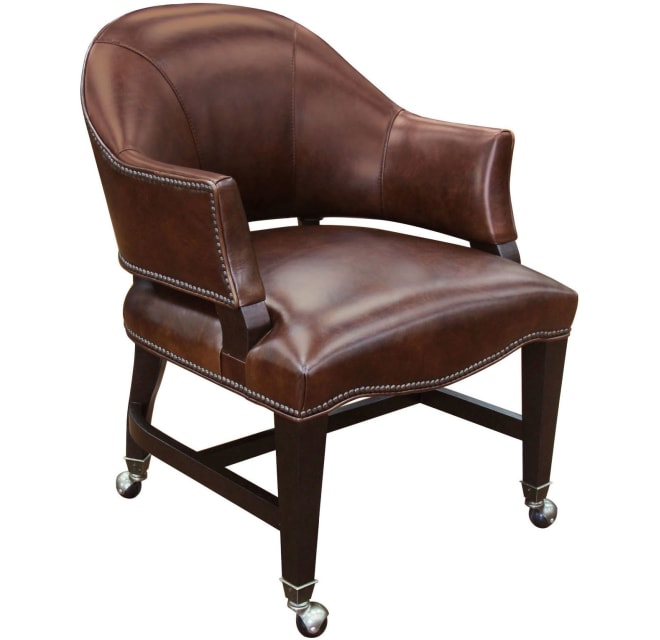 Leather online poker chairs