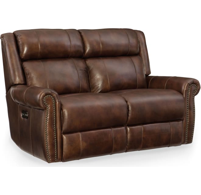 Furniture Ss461 P2 188 Esme 62, Power Reclining Leather Loveseat