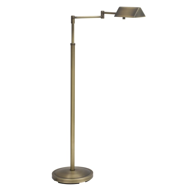 House Of Troy Pin400 Ab Pinnacle 1, Antique Brass Apothecary Floor Lamp