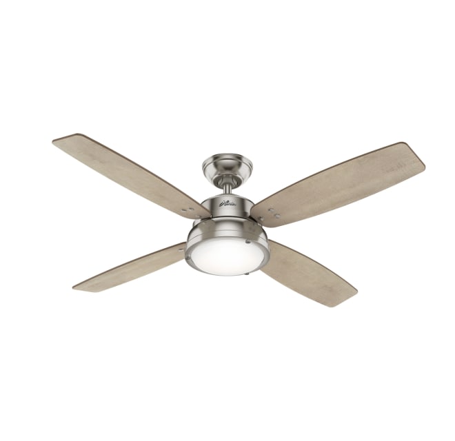 Hunter 50388 Wingate 52 4 Blade Led, Ceiling Fans With Temperature Controls
