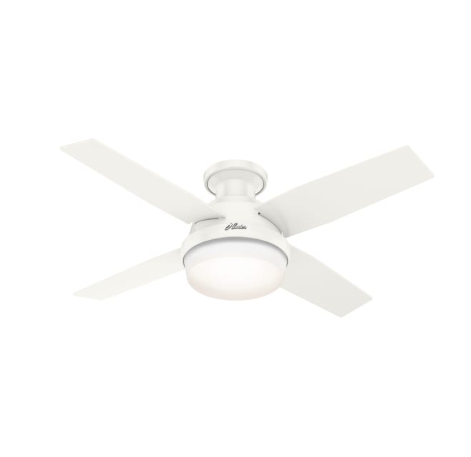 Hunter 50399 Dempsey 44 4 Blade Indoor Build Com - Hunter Outdoor Low Profile Ceiling Fan With Light
