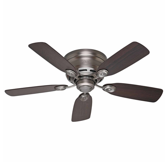 Flush Mount Indoor Ceiling Fan, Build Com Hunter Ceiling Fans
