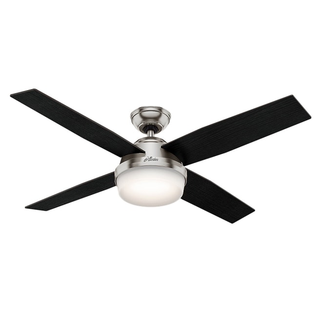 Hunter 59216 Dempsey 52 4 Blade Led Ceiling Fan Build Com - What Size Bulb For Hunter Ceiling Fan