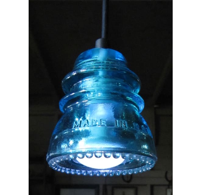 Make Glass Insulator Pendant Light Shelly Lighting