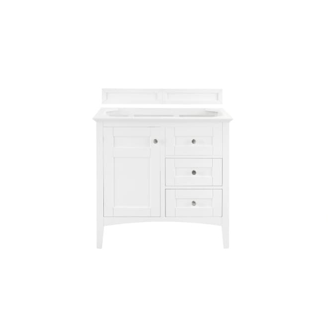 James Martin Vanities 527-V36-BW Palisades 35" Single Free | Build.com