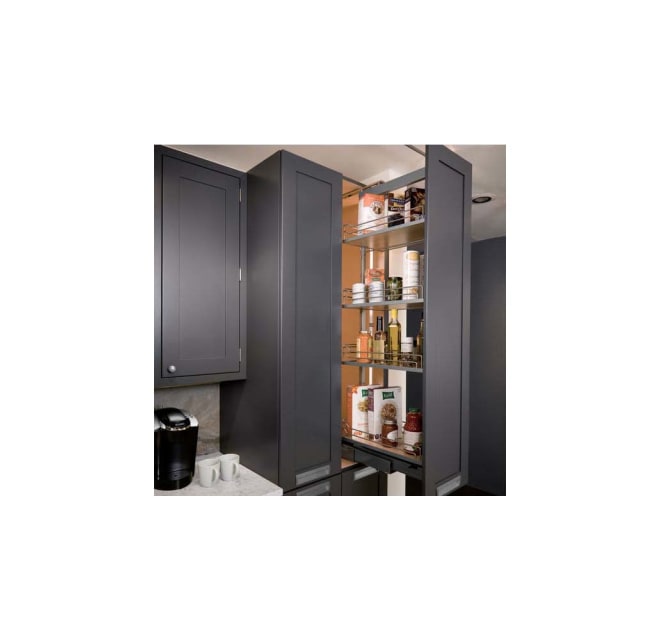 Hardware Resources PPO2-560 Wood Pantry Cabinet Pullout 5-1/2 x 22-1/4 x 60