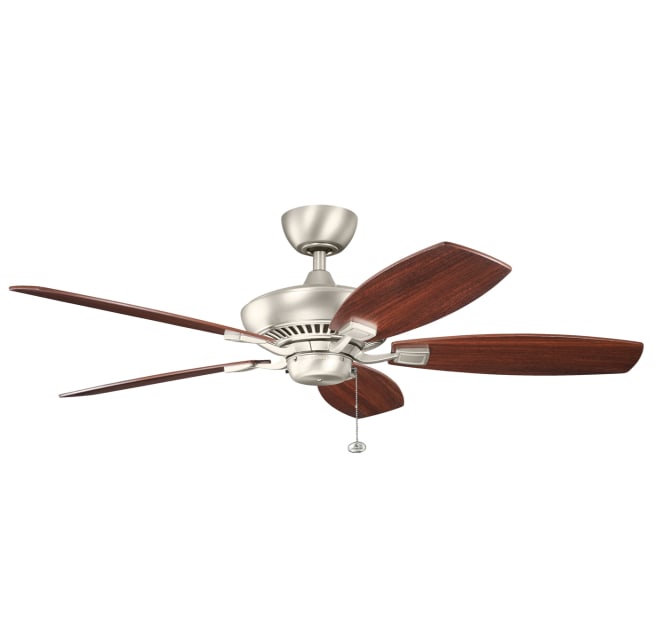 Kichler 300117ni Canfield 52 5 Blade, Canfield Ceiling Fans With Lights
