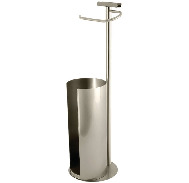 Stockton Metal Toilet Paper Holder Stand with Weighted Base