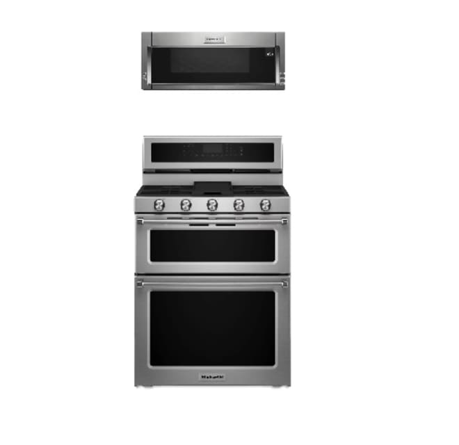 KitchenAid 30 in. 6.7 cu. ft. Convection Double Oven Freestanding