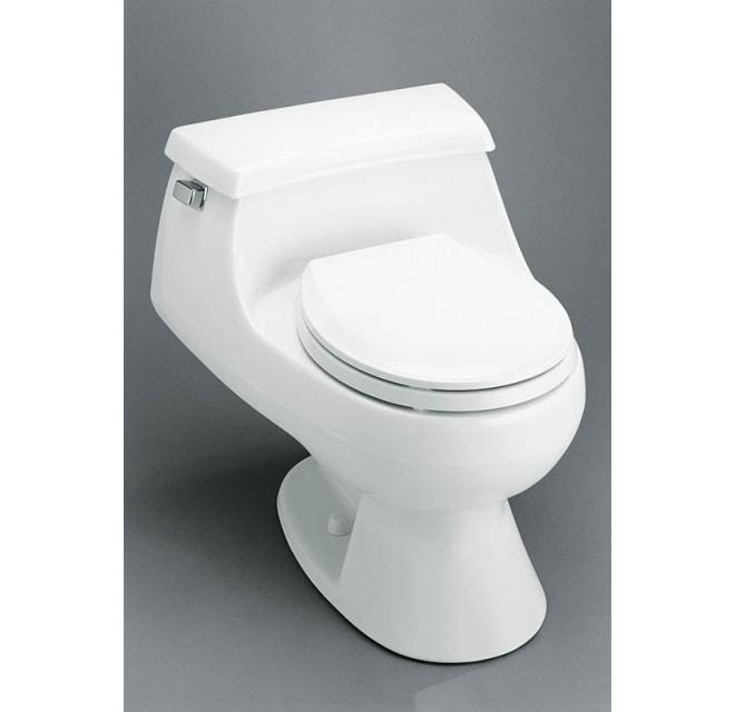 Kohler K 3386 47 Rialto One Piece Round Front Build Com - How To Replace Kohler Rialto Toilet Seat