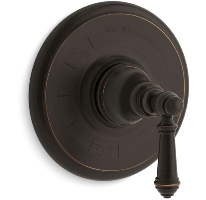 Kohler TS72767-4-BN Artifacts Valve Trim with Lever Handle Oil Rubbed Bronze