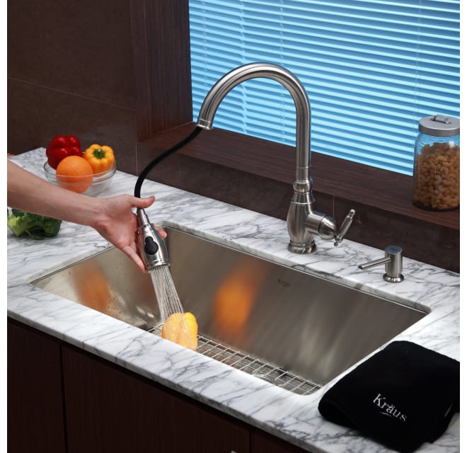 Kraus KPF-2150-SD20 Stainless Steel Spray | Build.com