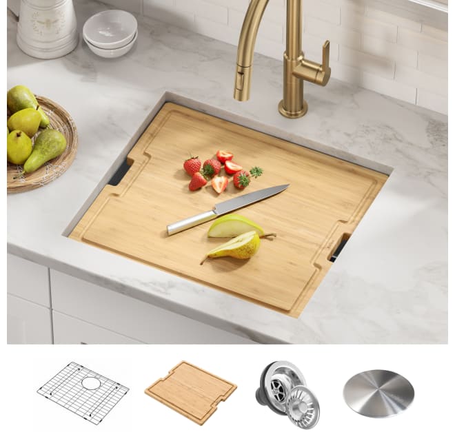 Kraus sink 2025 rack