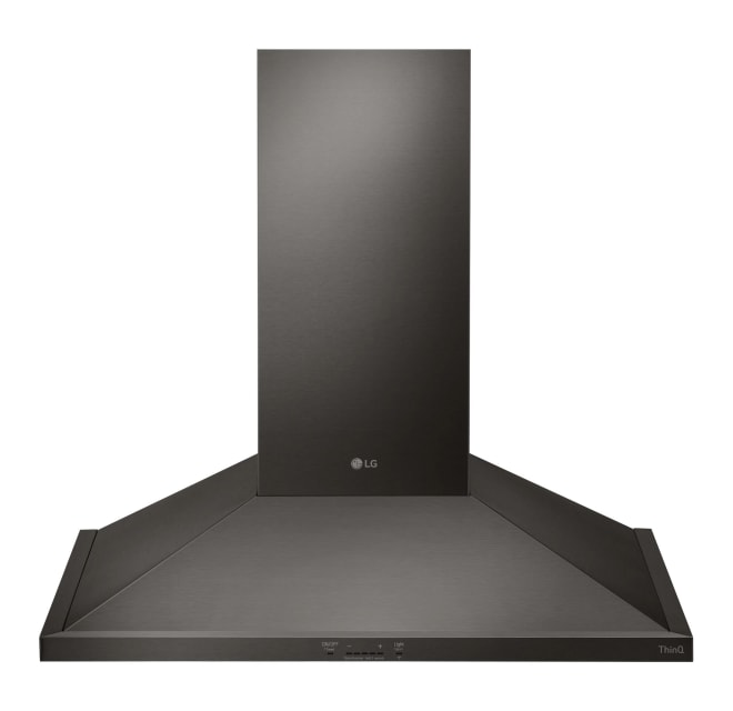 Range hood store with wide chimney