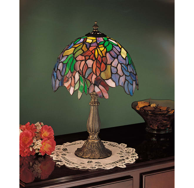 Meyda Tiffany 26587 Vintage Stained, Tiffany Accent Table Lamps
