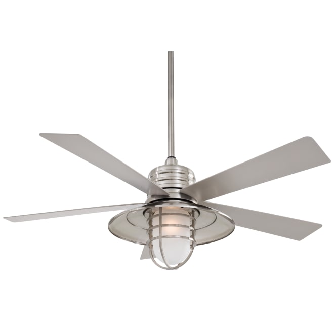 Minkaaire F582l Bnw Rainman 54 5 Blade, Industrial Outdoor Ceiling Fans