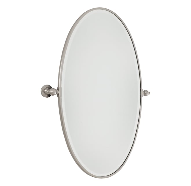 Minka Lavery 1432 84 35 3 4 X 27 Oval, Brushed Nickel Oval Vanity Mirror