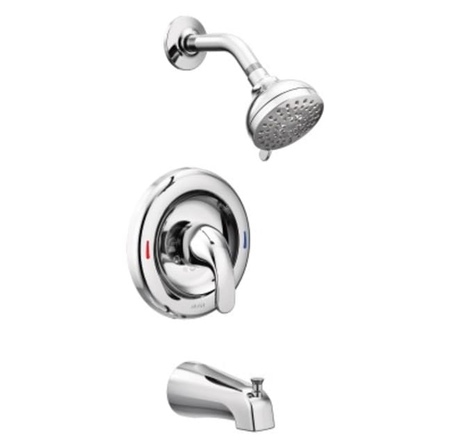 Moen 82603 Adler Posi Temp Shower Trim, Shower Attachment For Bathtub Faucet