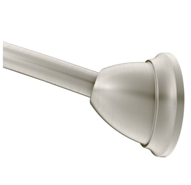 Moen Mdn2170bn Curved Shower Rod With Magnetix Build Com Moen Mdn2170bn Curved Shower Rod With, Permanent Mount Curved Shower Curtain Rod