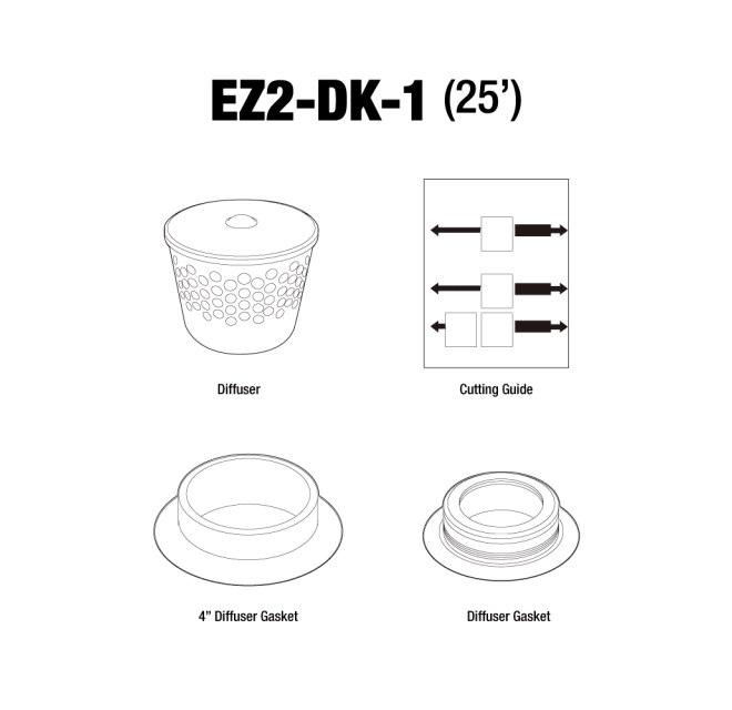 Noritz EZ2DK-1 Flex Vent 2 Diffuser Kit for EZ2FVK-1 | Build.com