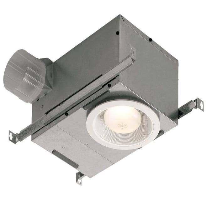 Nutone 744nt 70 Cfm 1 5 Sone Ceiling, Nutone 70 Cfm Ceiling Bathroom Exhaust Fan With Light And Heater