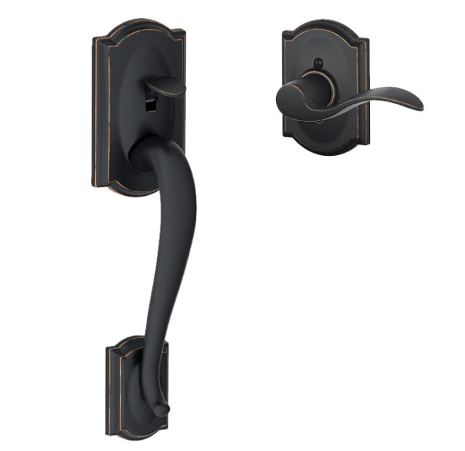 Schlage FE285CAM716ACCCAMLH Camelot Lower Handle Set for
