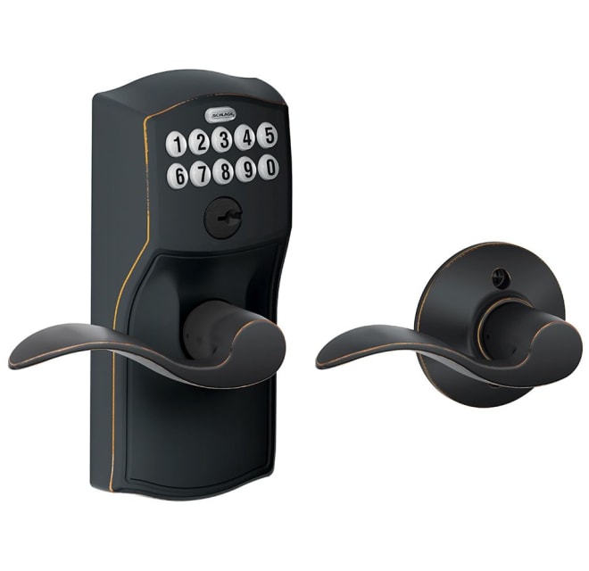 Schlage FE575CAM716ACC Camelot Keypad Entry with Auto-Lock