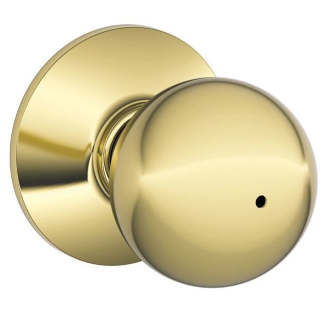 Schlage J40-CNA 605 Bright Brass Corona Privacy Door Knob 