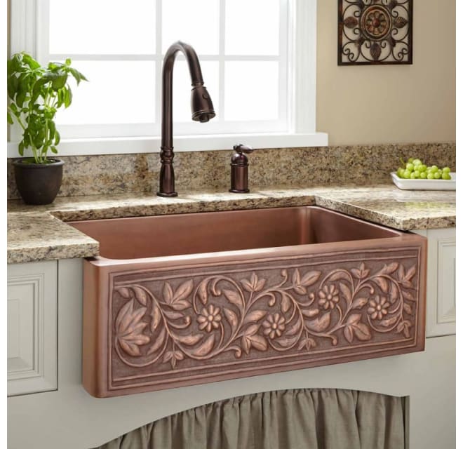 Signature Hardware 214146 30 1 8 Vine Design Build Com Signature Hardware 214146 30 1 8 Vine, Copper Farmhouse Sink Clearance
