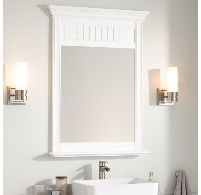 Signature Hardware 273450 Cottage 40 X 30 Build Com Signature Hardware 273450 Cottage 40 X, White Bathroom Mirror 30 X 40