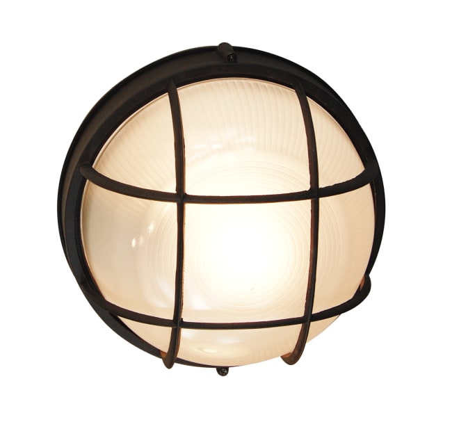 Black Trans Globe Lighting LED-40551 BK Indoor Borromeo 13.75 Flushmount 