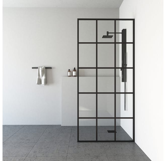 Black clearance shower screen