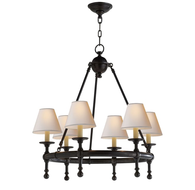 EF CHAPMAN for VISUAL COMFORT Zodiac Pendant Light in Antiqued