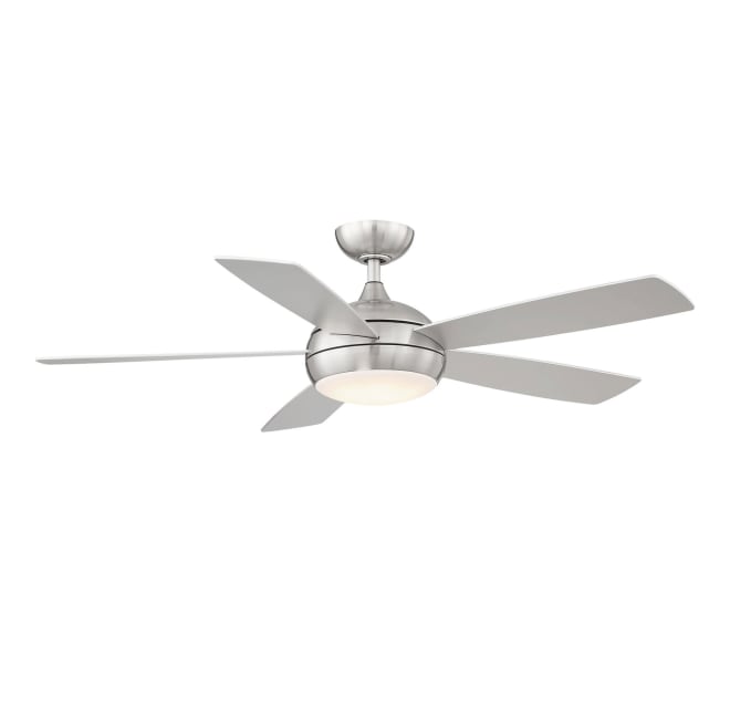 Wac Lighting F 005l Bn Odyssey 52 5 Blade Build Com - 52 Ceiling Fan With Led Light And Remote Control Brushed Nickel Finish Wac Lighting F 005l Bn Odyssey 52 5 Blade Build Com - 52 Ceiling Fan With Led Light And Remote Control Brushed Nickel Finish
