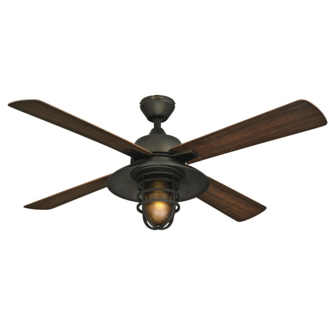 Westinghouse 7204300 Great Falls 52 4 Blade Build Com - 54 Rainman 5 Blade Outdoor Ceiling Fan Light Kit Included