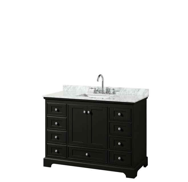 Wyndham Collection Wcs202048sdecmunsm Deborah Build Com Wyndham Collection Wcs202048sdecmunsm, Espresso Vanity Set With Lights