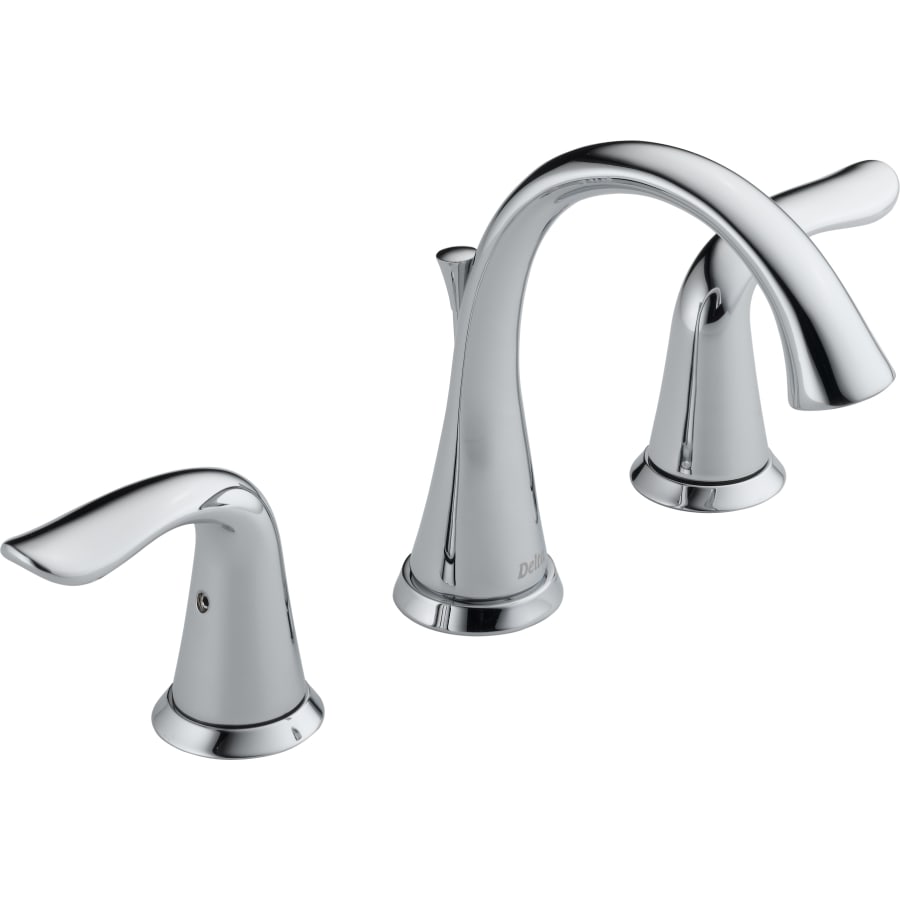 Delta Lahara Widespread Bathroom Faucet with Pop-Up Drain Assembly - Includes Lifetime Warranty