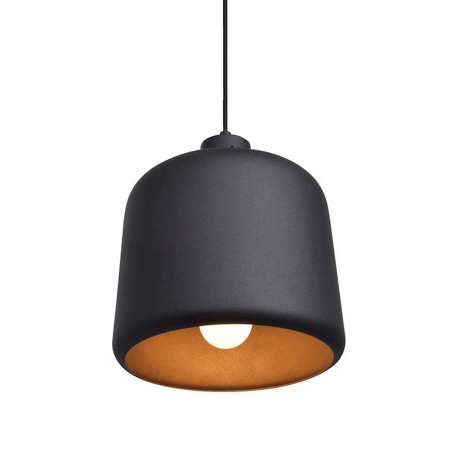 Access Lighting Nostalgia Single Light 10" Wide Mini Pendant Matte Black