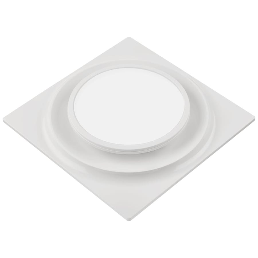 Slim 50-110 CFM Wall or Ceiling Bathroom Exhaust Fan with 3-Speed Adjustable Settings, LED Light, ENERGY STAR Slim 50-110 CFM Wall or Ceiling Bathroom Exhaust Fan with 3-Speed Adjustable Settings, LED Light, ENERGY STAR