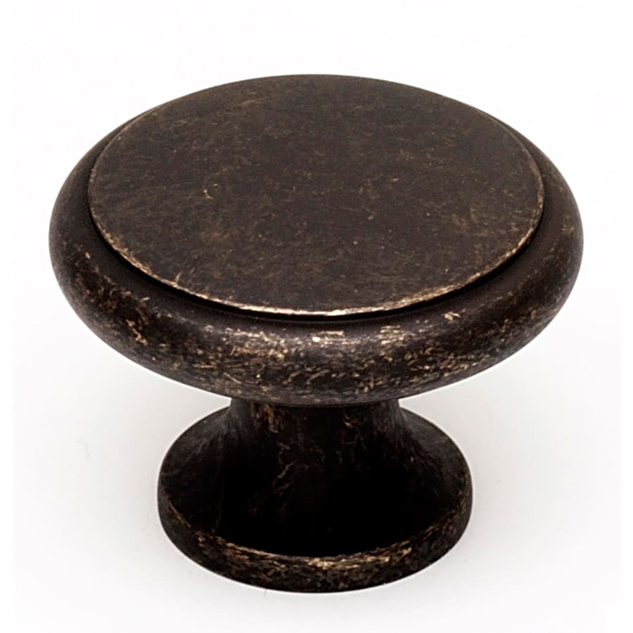Alno Knobs - 1-1/4" Round Contemporary Solid Brass Mushroom Cabinet Knob / Drawer Knob Barcelona