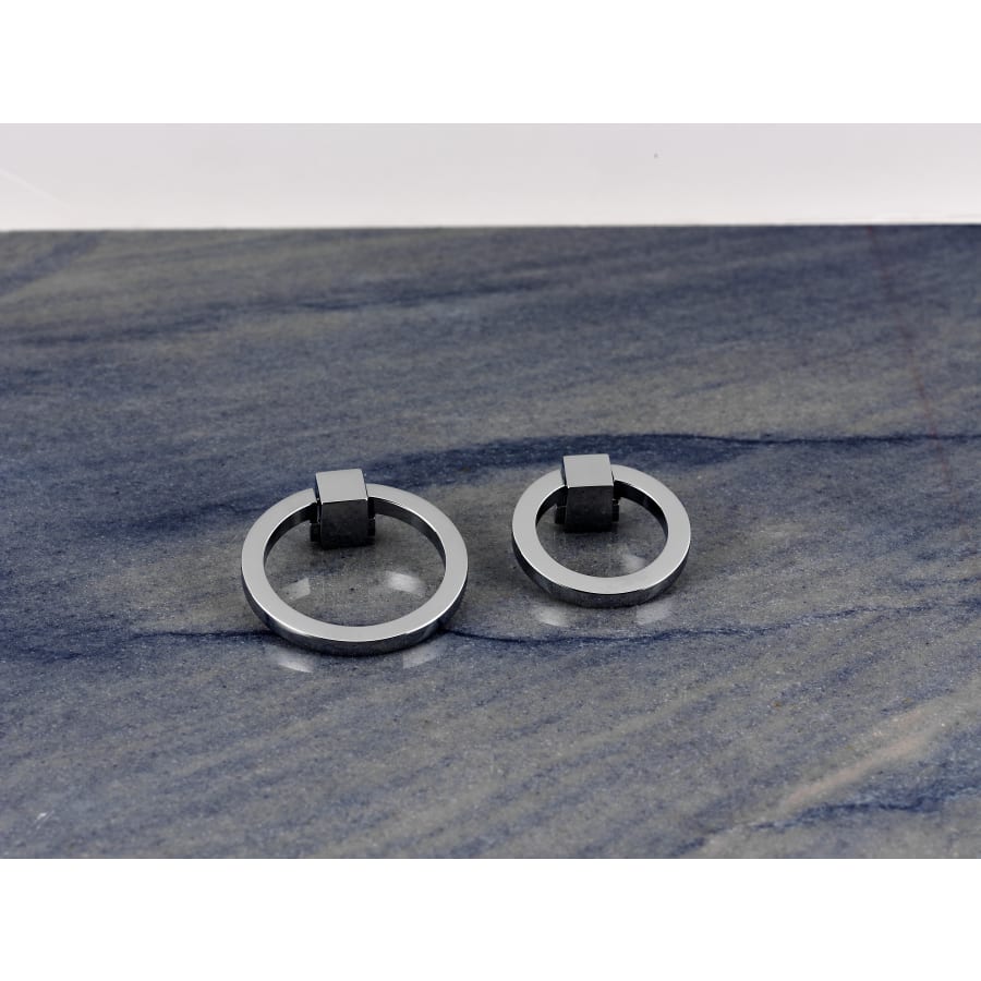 Alno-A2660-25-Round Pull with Square Base in Polished Chrome