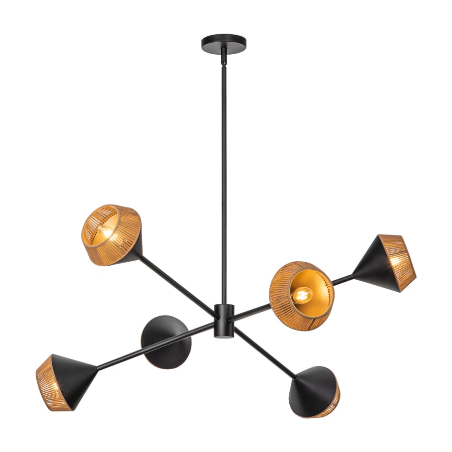 Alora Lighting CH633638MBBR Daphne 6 Light 38