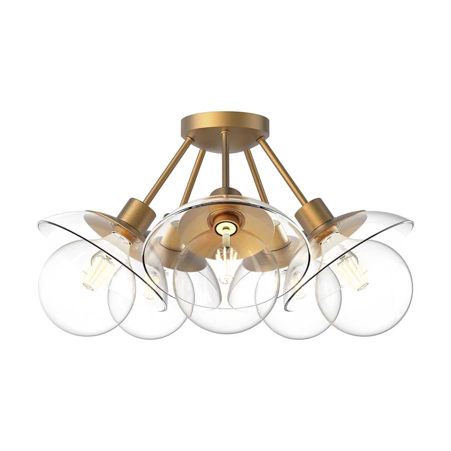 Alora Lighting SF517220AGCL Francesca 5 Light 20
