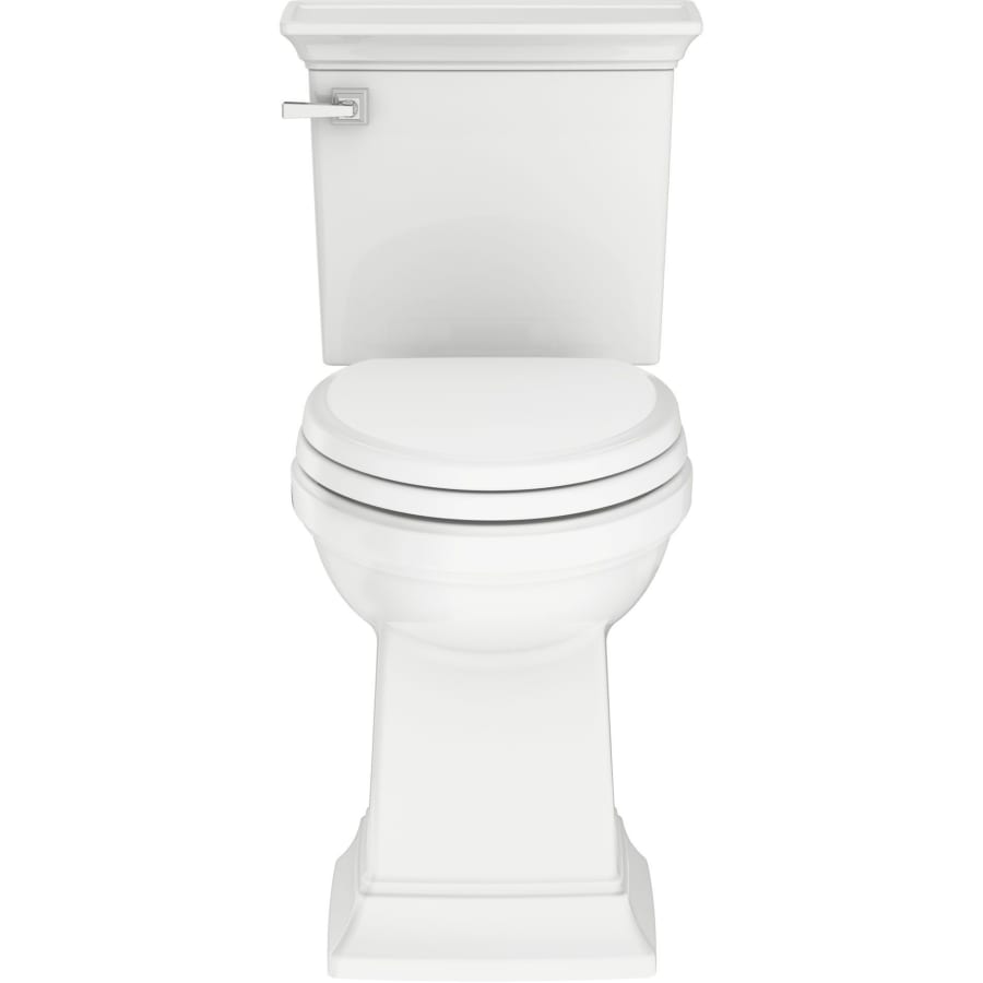 American Standard 2917228.020 Town Square S Two-Piece Toilet Chair Height, Elongated Front, White, 1.28 GPF, image size:900x900