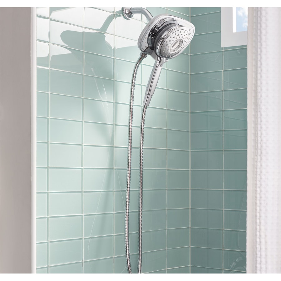 American Standard Spectra+ Duo Duschkopf – 4 Funktionen, 2-in-1 Mit Handbrause, 2,5 GPM, Poliertes Chrom